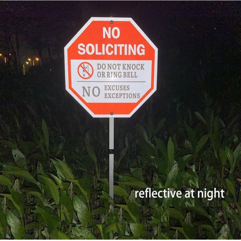 RESERVED No Soliciting Sign - Picture 3 of 7